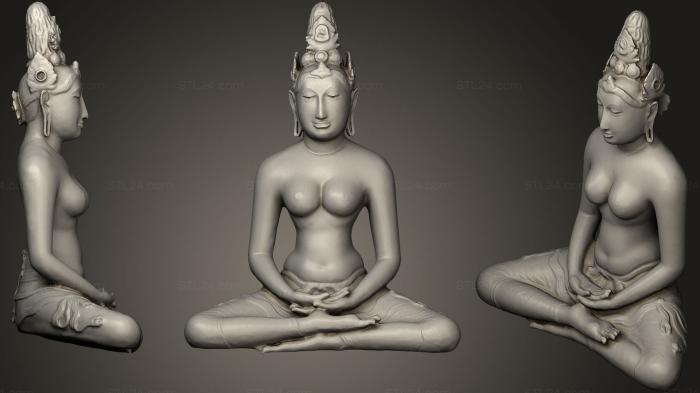 Indian sculptures (Sri3, STKI_0171) 3D models for cnc
